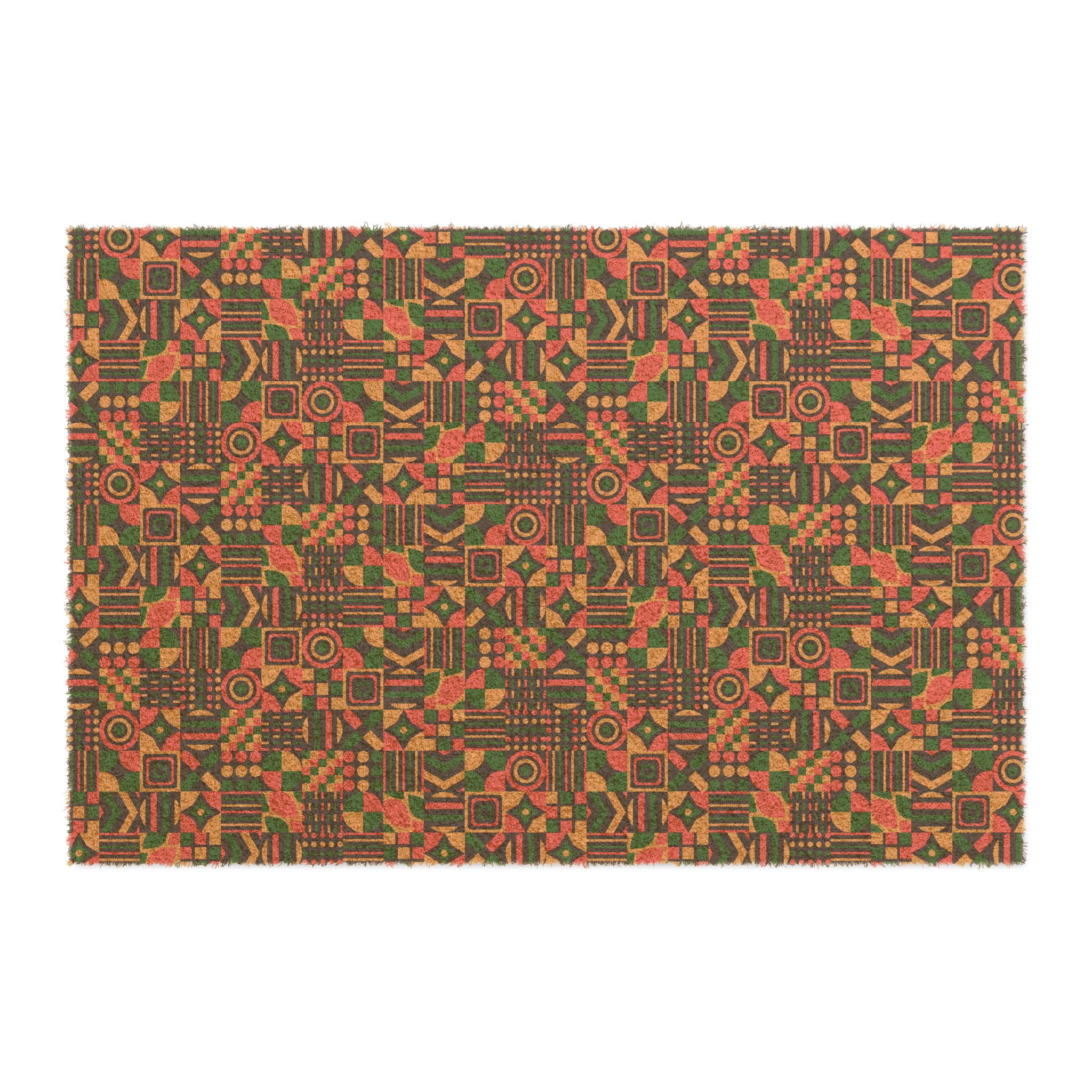 Geometric Afrocentric Pattern Doormat