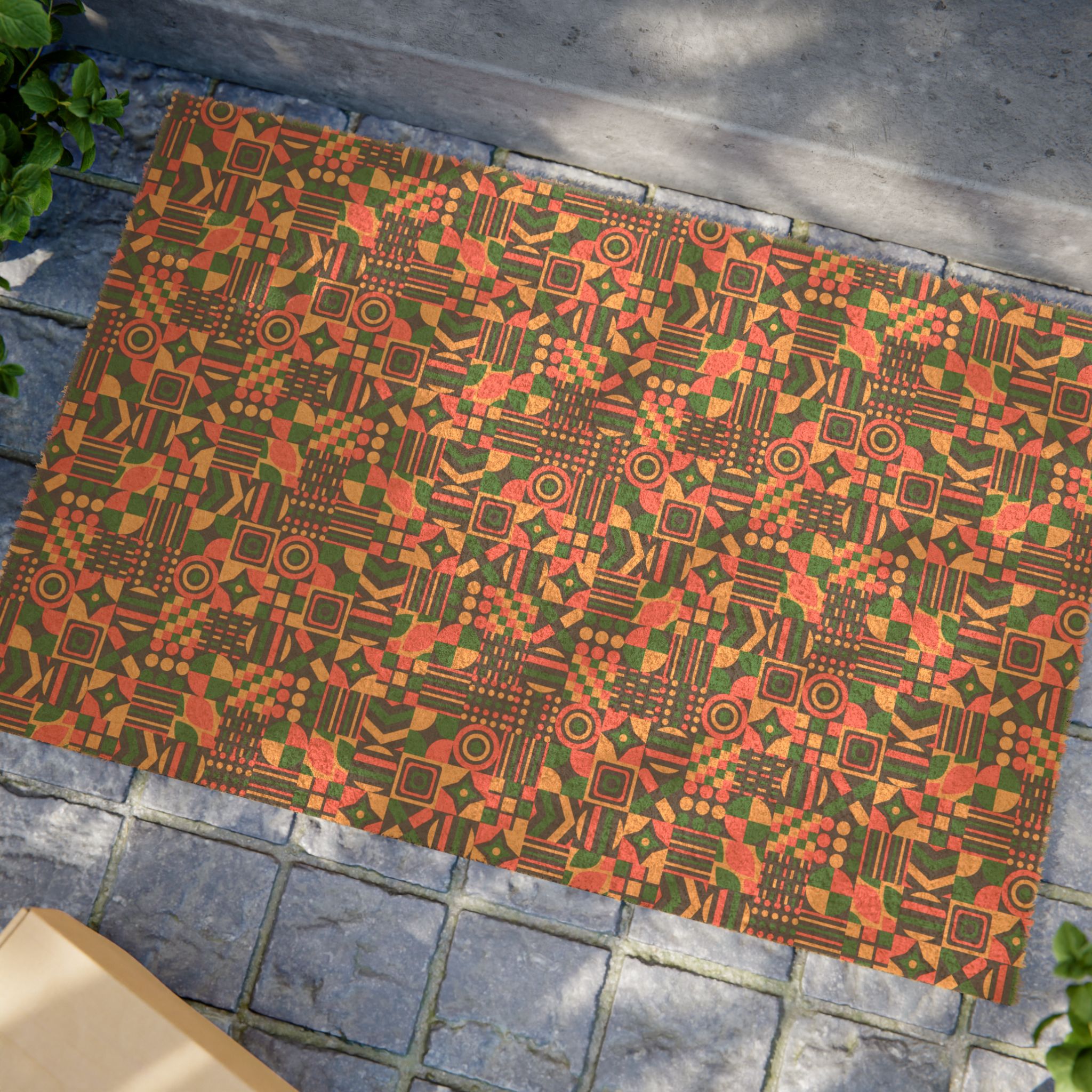 Geometric Afrocentric Pattern Doormat - Image 4