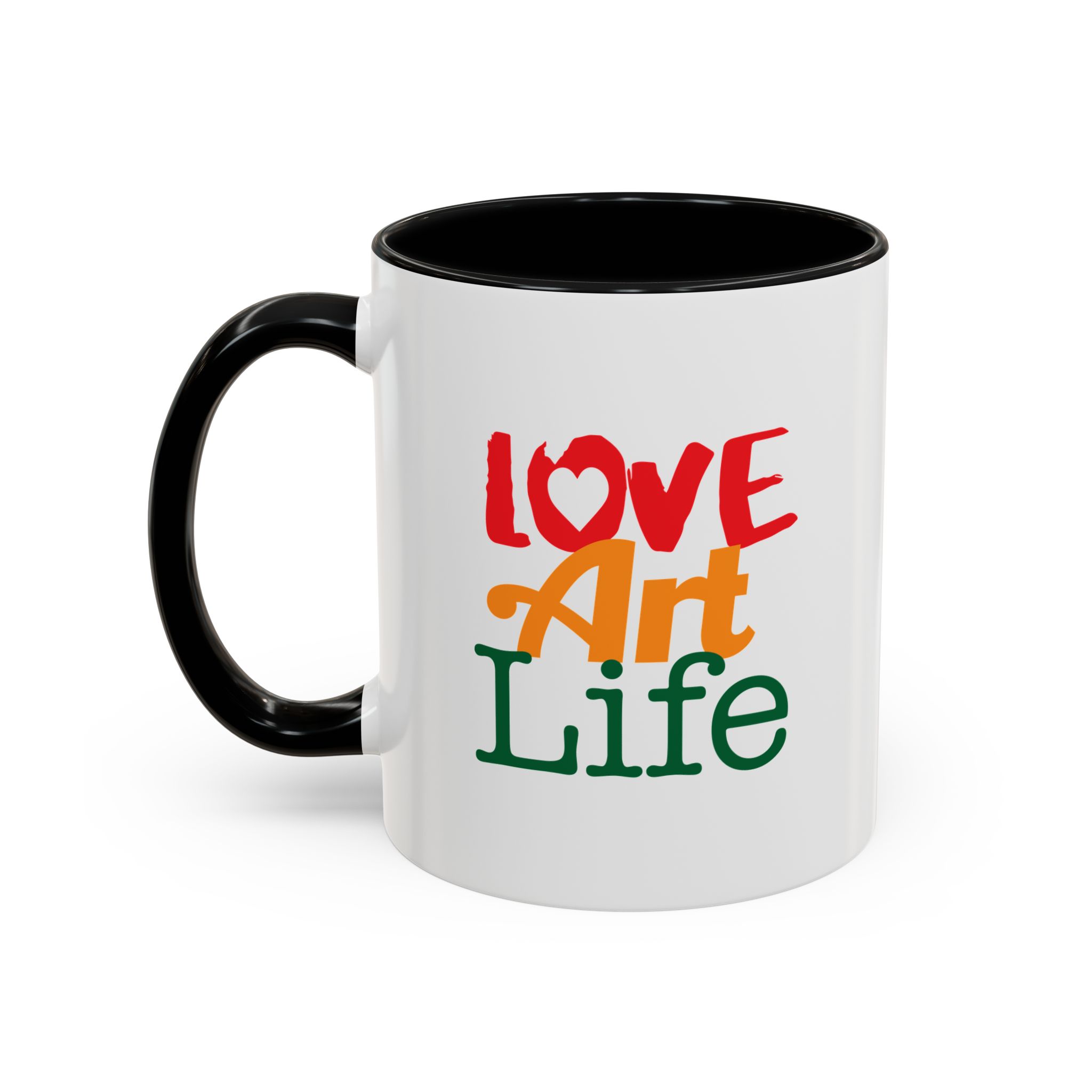 Official Love Art Life Accent Coffee Mug – (11/15oz) - Image 3