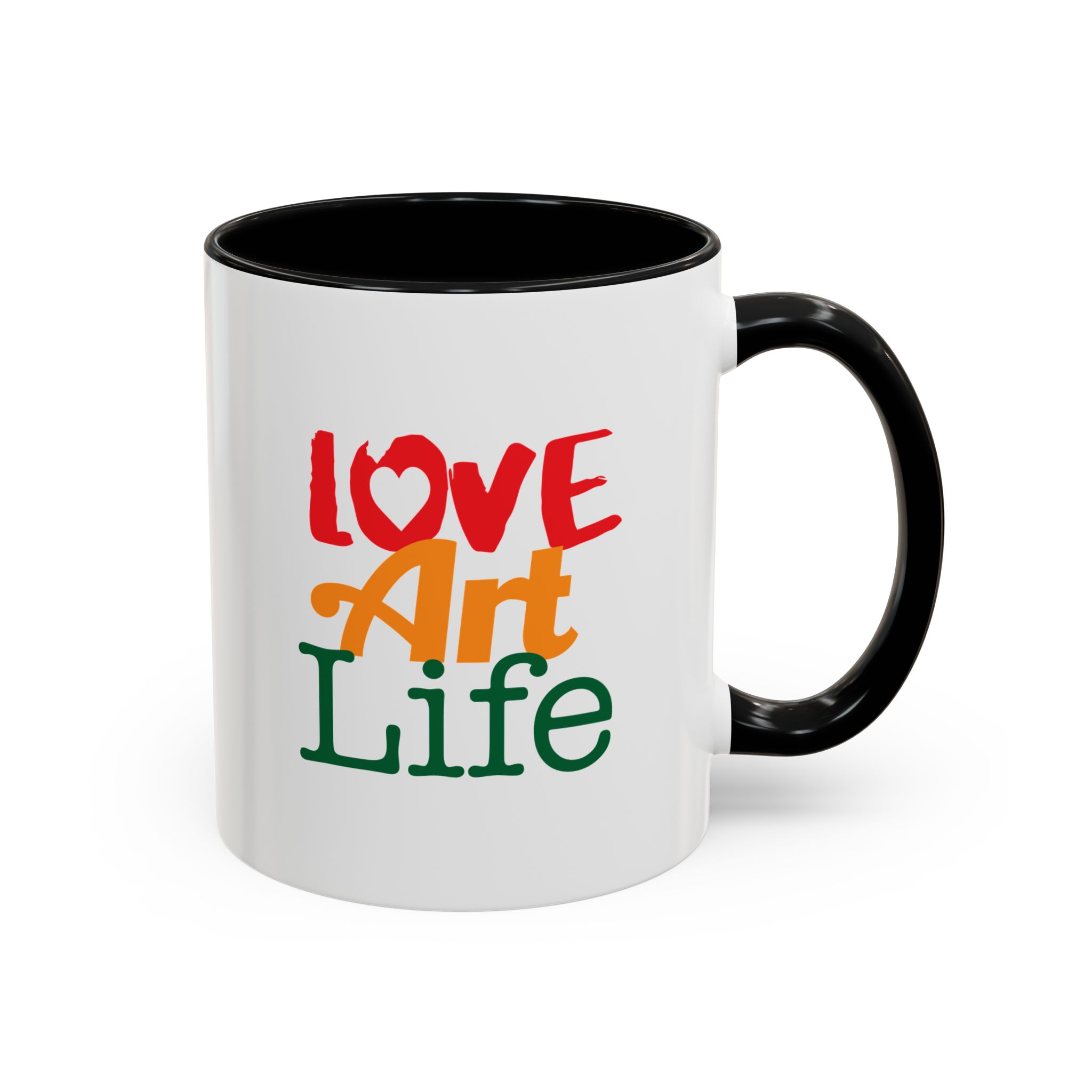 Official Love Art Life Accent Coffee Mug – (11/15oz) - Image 2