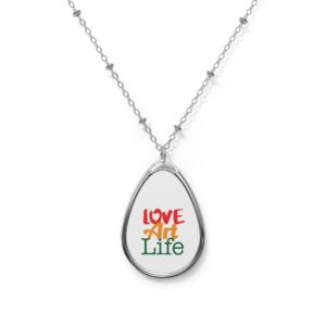 Official Love Art Life Oval Necklace
